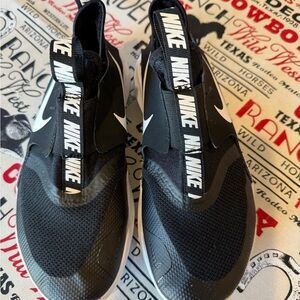 Nike Black and White Slip-On Shoes